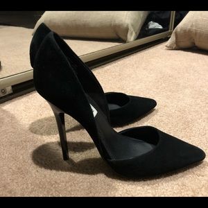 Black Varsityy Steve Madden Heels sz 7.5